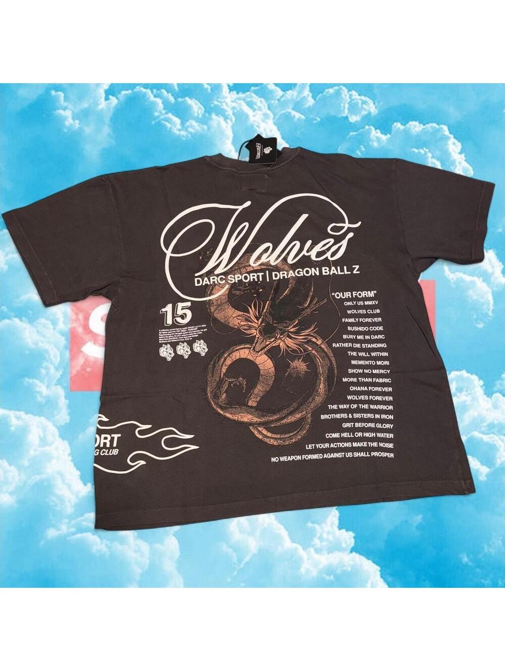 Darc Sport x DBZ  “Summoned” Premium Tee in Wolf Grade